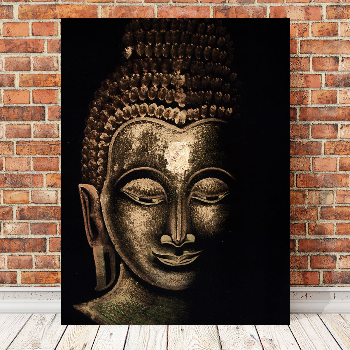 Exquisite Thai Buddha Painting on Museum-Quality Canvas