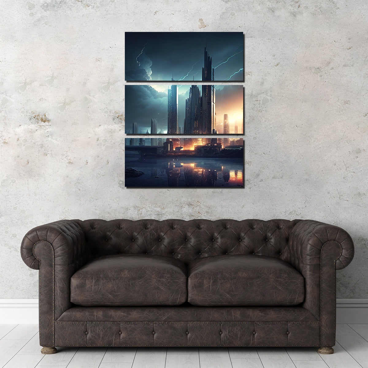 Stunning Dark Storm Over Europa Wall Art for Home Decor