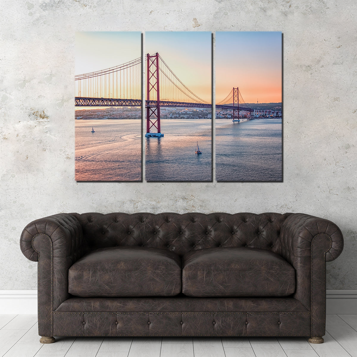 Stunning 25 de Abril Bridge Wall Art - Museum Quality Canvas Print