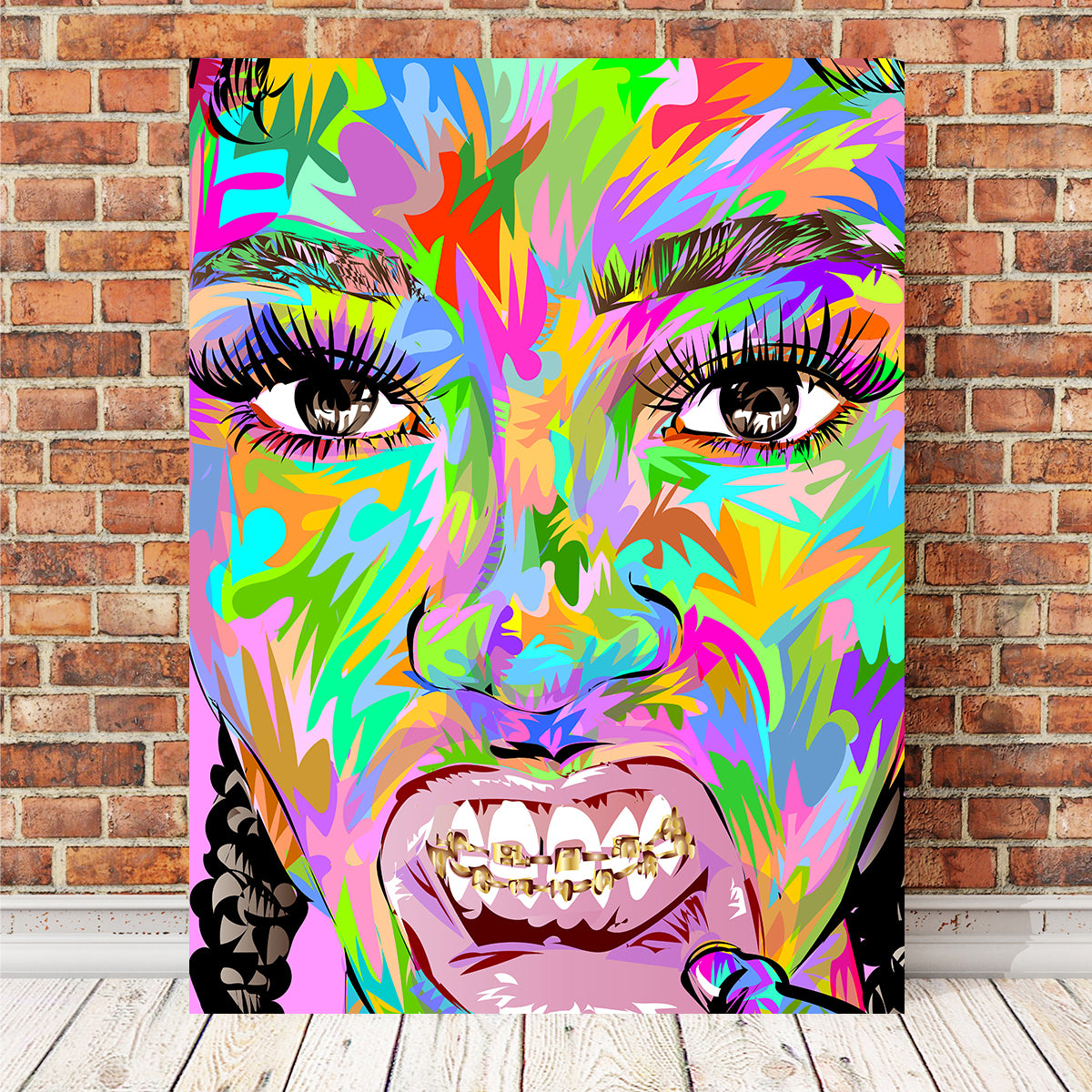 Exquisite Coi Leyrey Wall Art - Sustainable Pine Wood Frame & Museum Quality Canvas