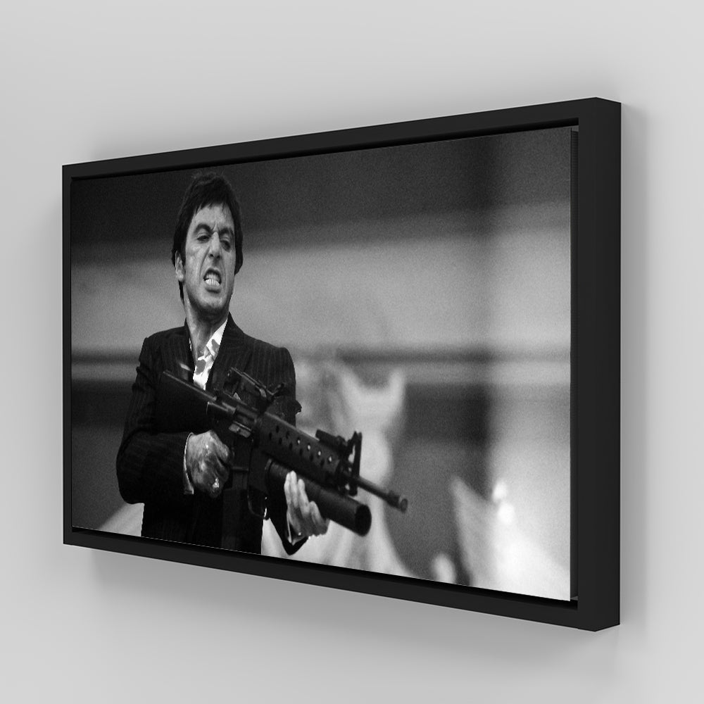 Stunning Scarface Black & White Panoramic Wall Art for Your Home Decor