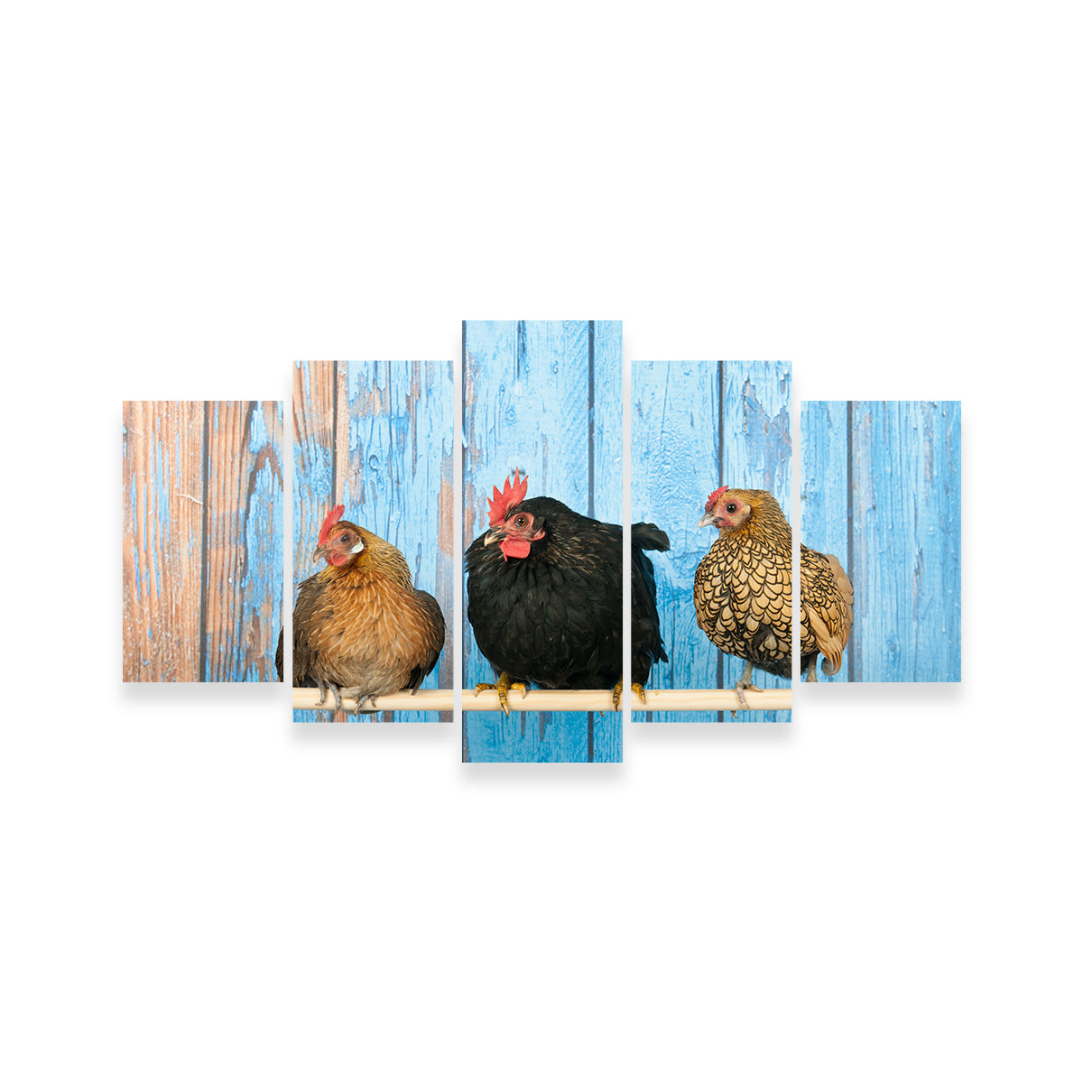 Exquisite Chickens in Henhouse Wall Art for Home Decor