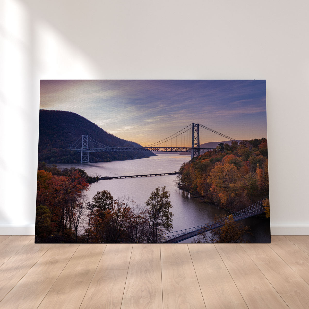 Stunning Purple Heart Bridge Wall Art by Dennis Maida
