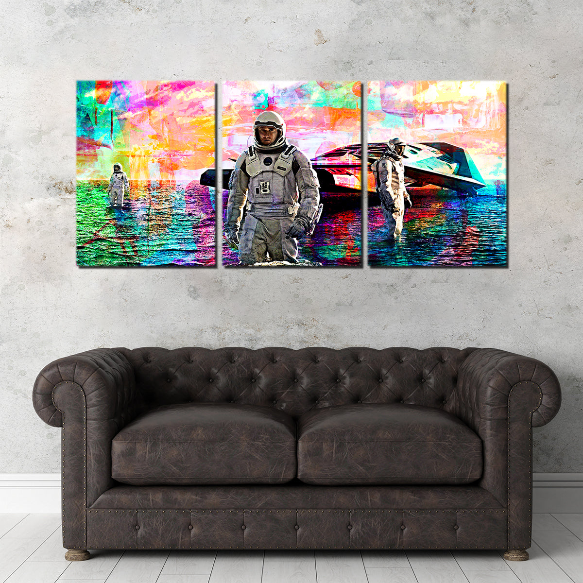 Stunning Interstellar Water Landing Wall Art for Home Decor