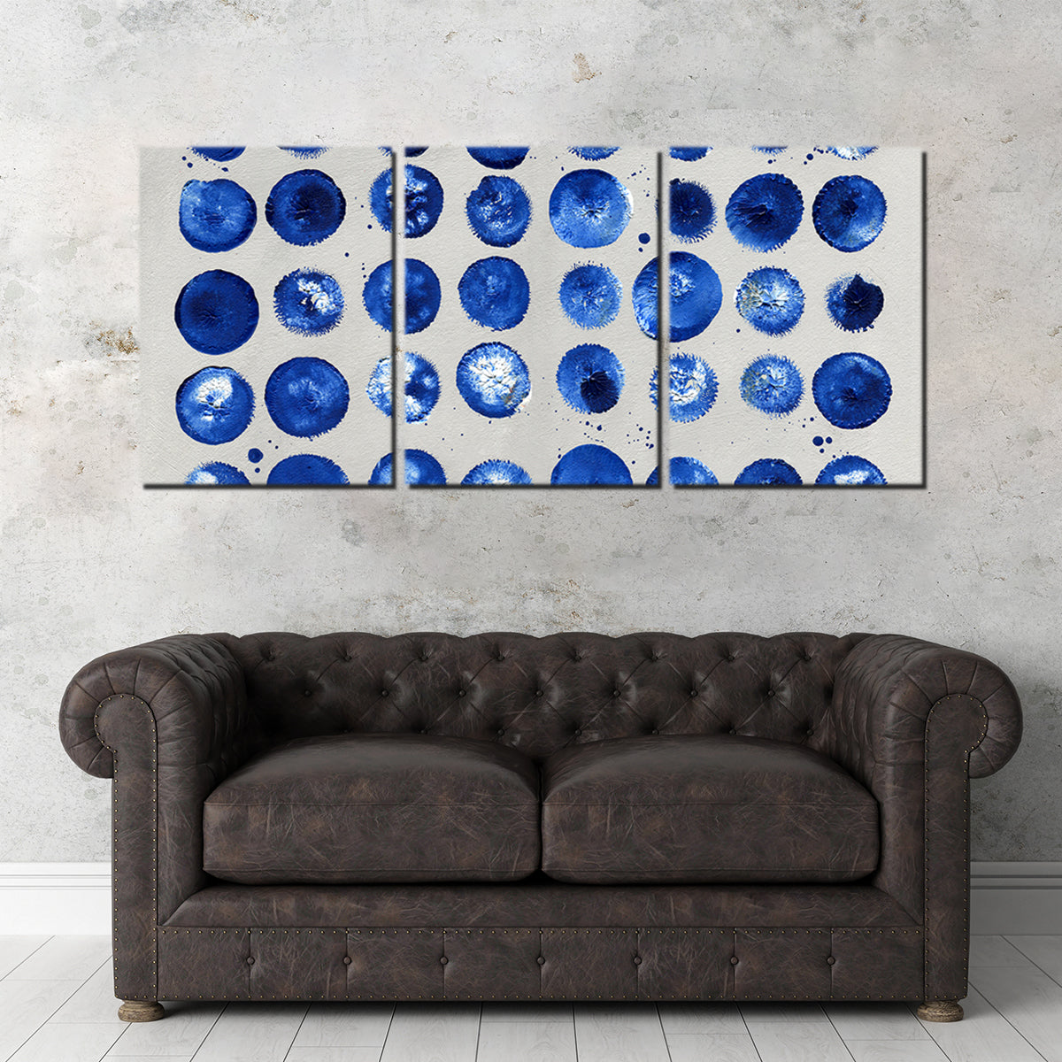 Stunning Blue Circles Wall Art by Evgeny Vetrov