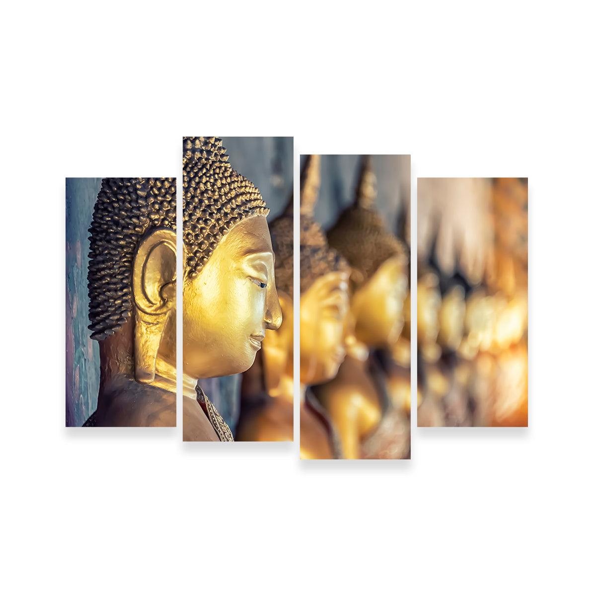 Stunning Golden Buddha Wall Art by Manjik Pictures