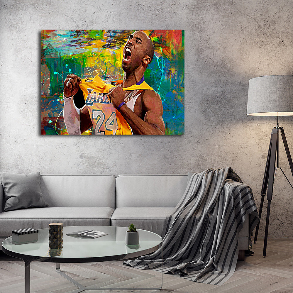 Stunning The Black Mamba Yellow Blend Wall Art for Home Decor