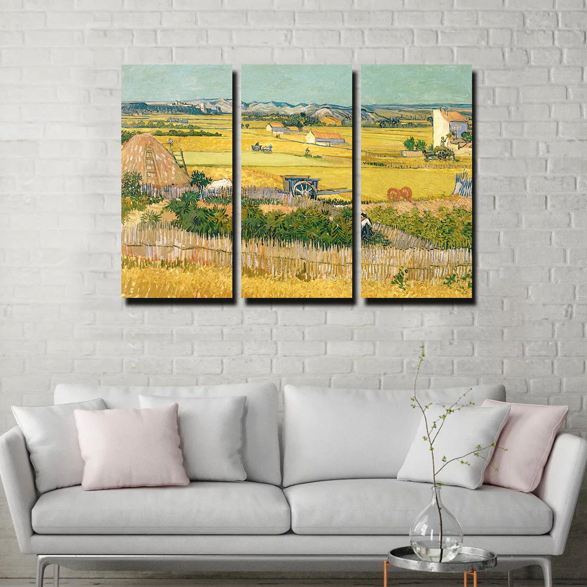 De oogst Vincent van Gogh Wall Art - Museum Quality Canvas Print