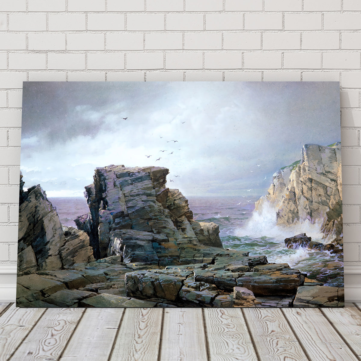 Stunning A Rocky Coast Wall Art by Denise Dundon
