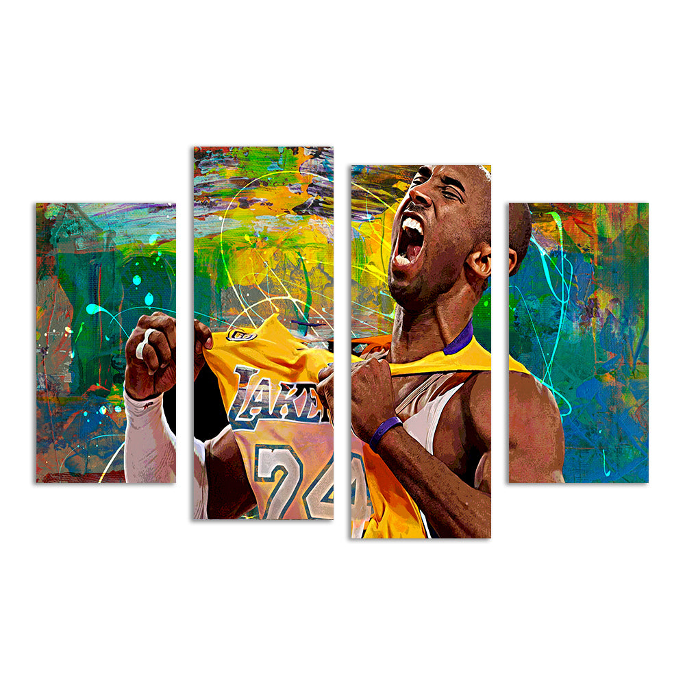 Stunning The Black Mamba Yellow Blend Wall Art for Home Decor