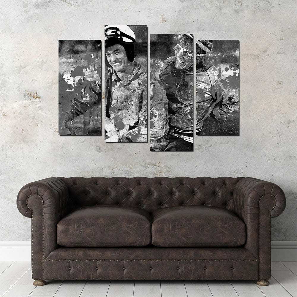 Eye - catching Dumb and Dumber Grayscale Wall Art for Stunning Decor