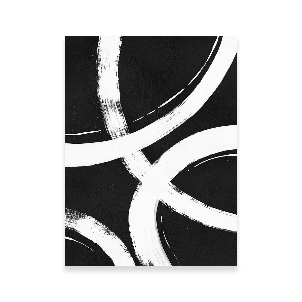 Stunning Black & White Rings Wall Art by Evgeny Vetrov