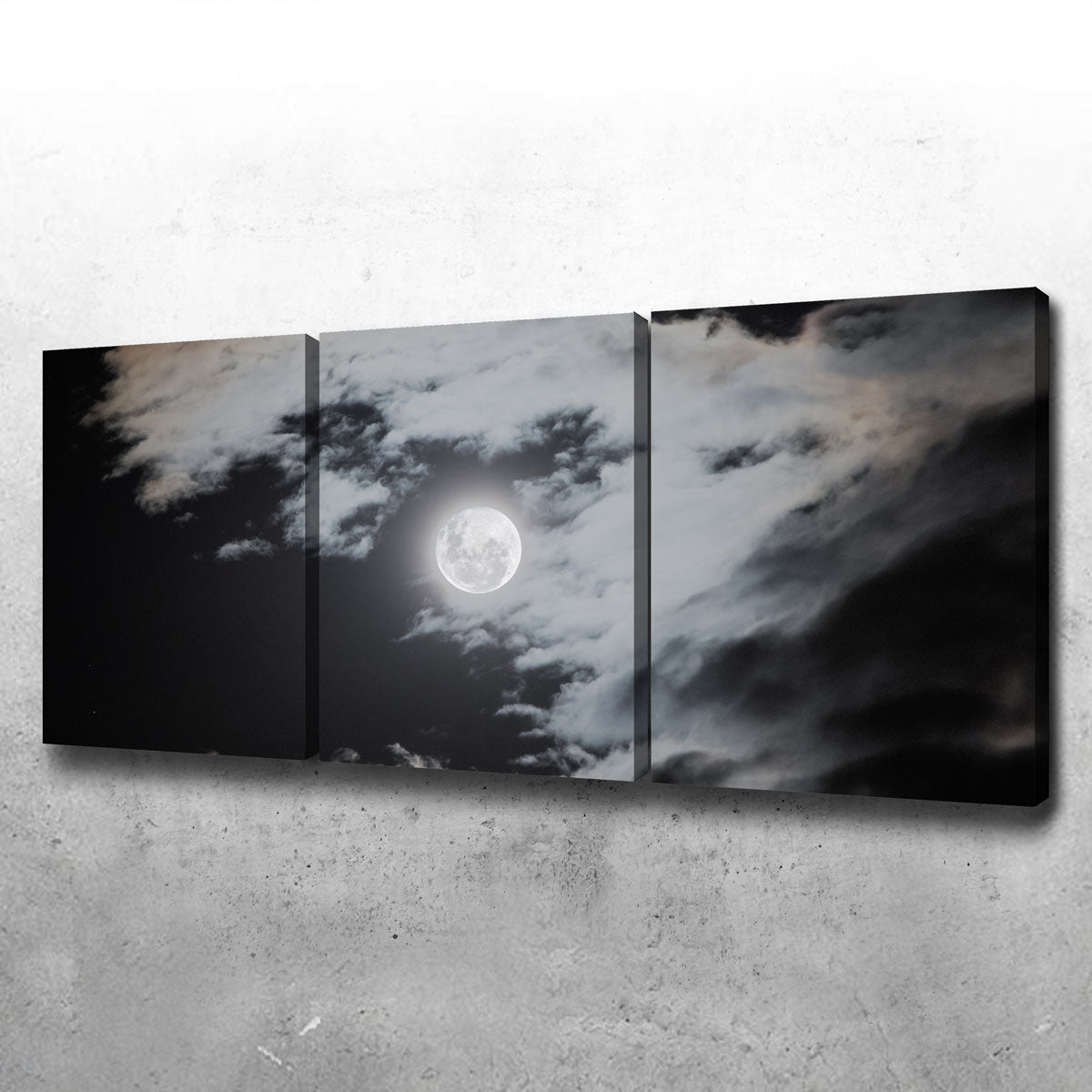 Stunning Full Moon Behind Clouds Wall Art by Sofia Leite Fonseca
