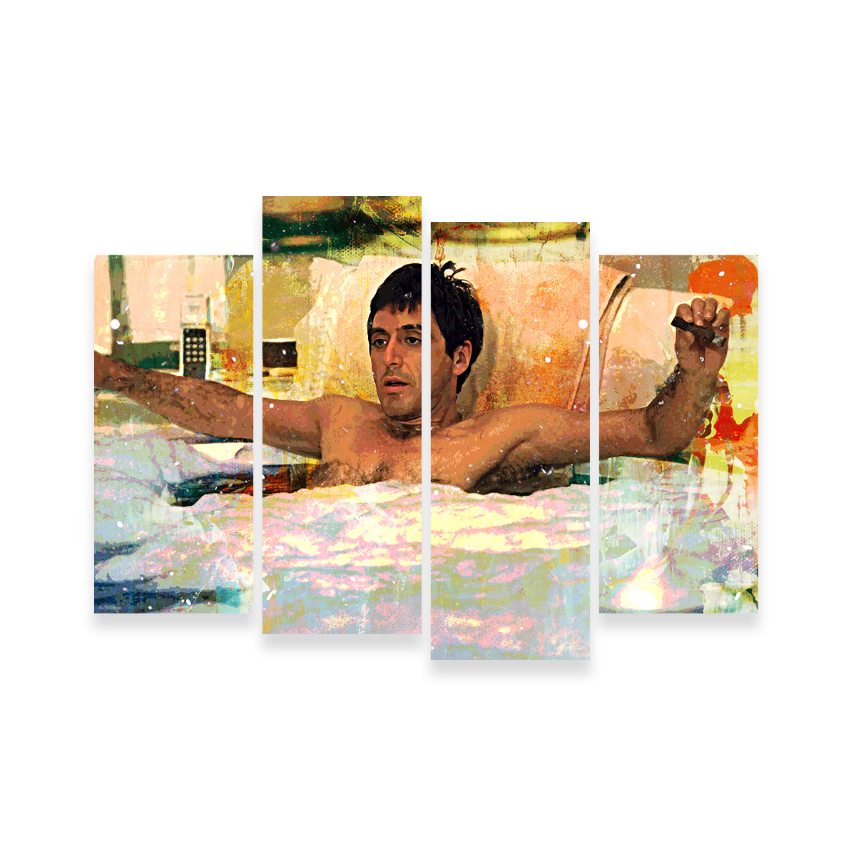 Scarface Bathtub High - Quality Wall Art for Home Decor