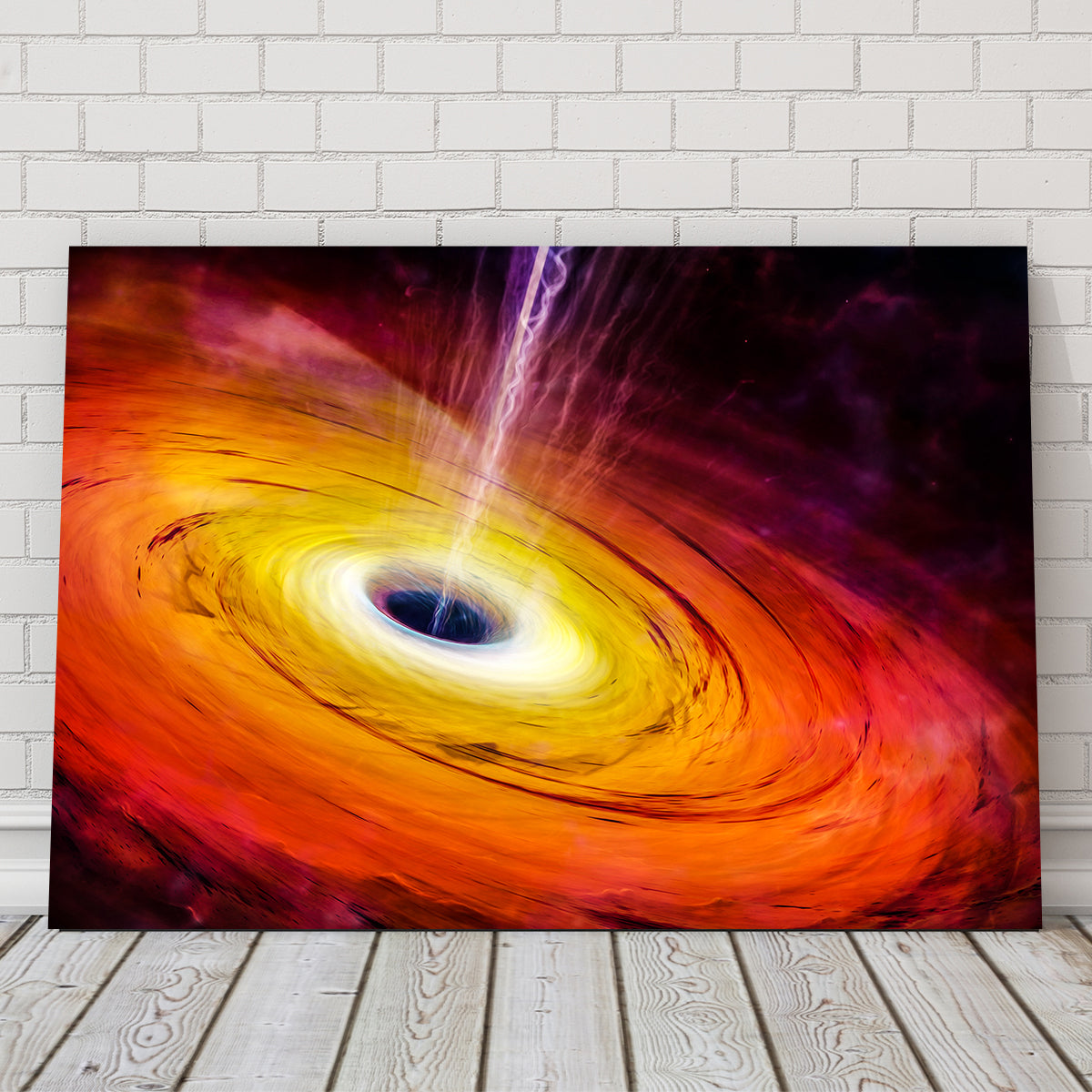 Stunning Spacescape Black Hole Wall Art for Home Decor