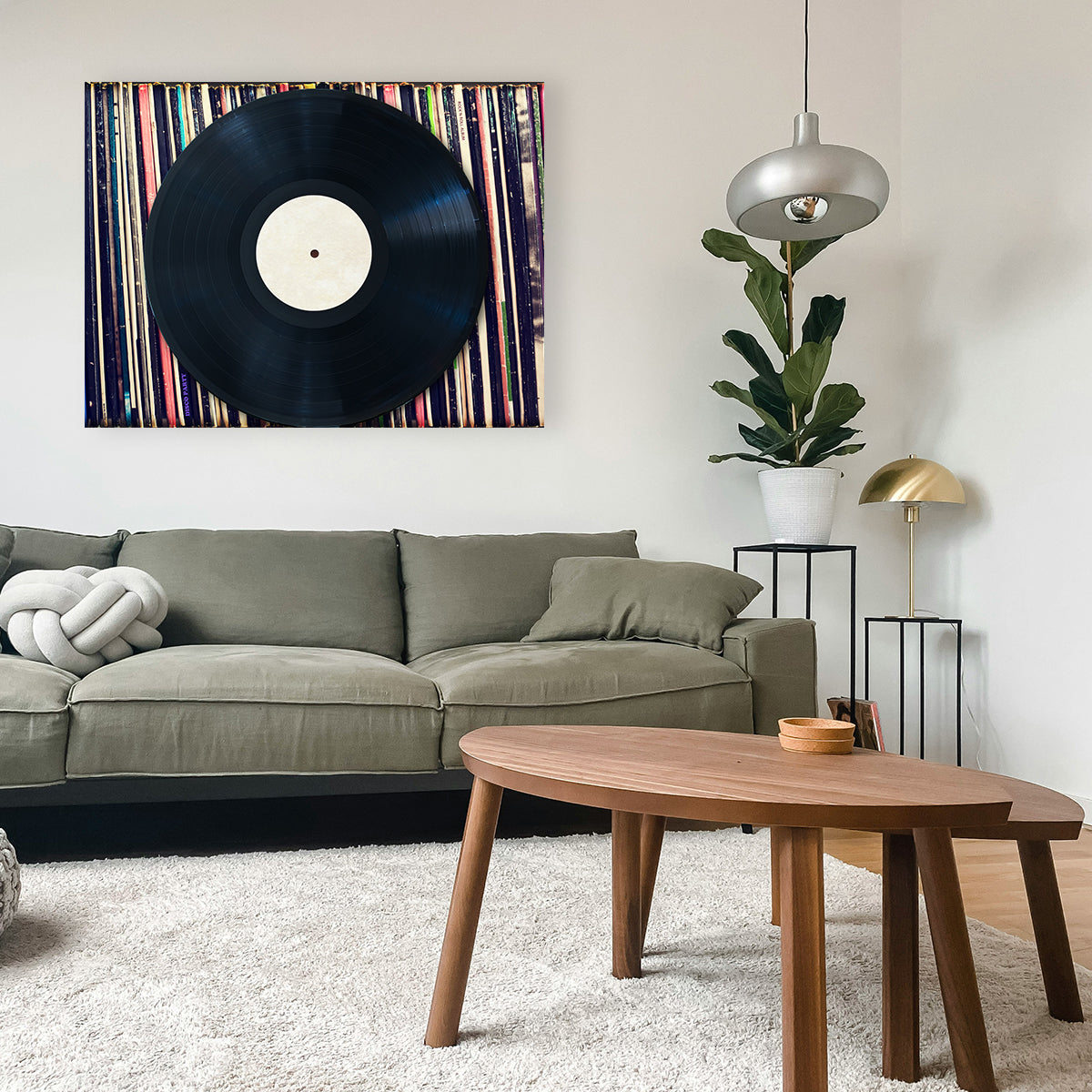 Premium Record Wall - Handmade Canvas Artwork