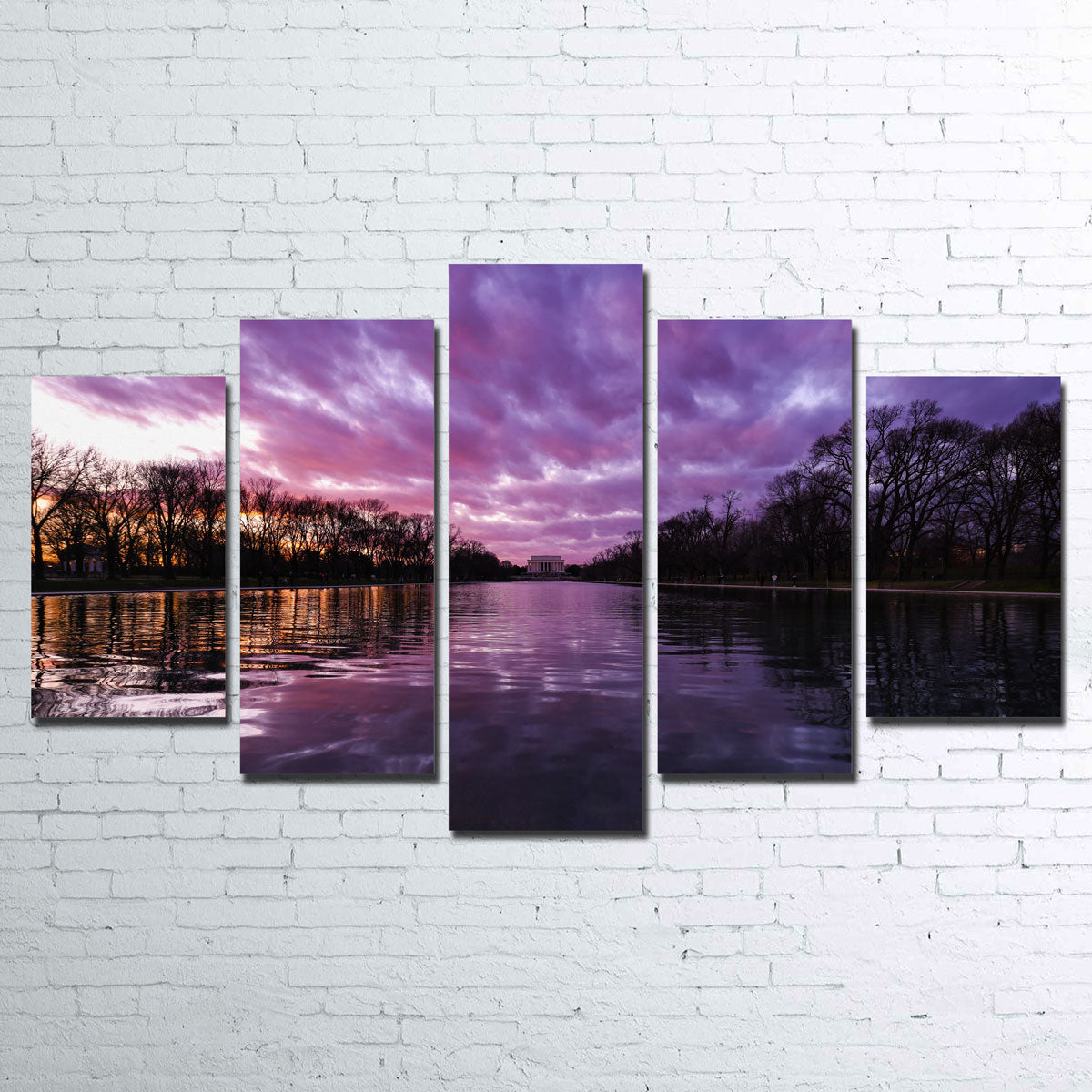 Exquisite Reflecting Pool Wall Art by Dennis Maida