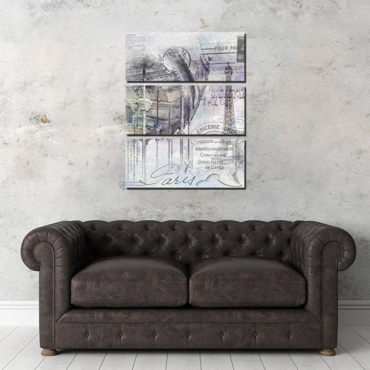Exquisite Paris Collage - Eiffel Tower And Carousel Wall Art for Stunning Decor