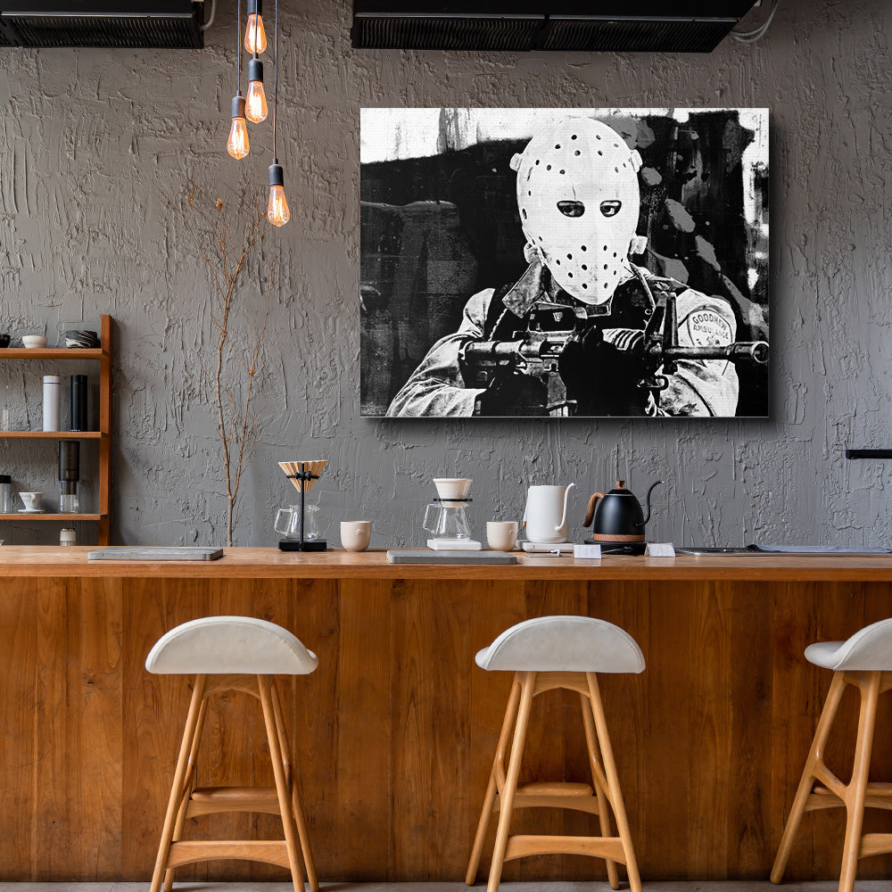 Stunning Heat - The Heist Grayscale Wall Art for Modern Decor
