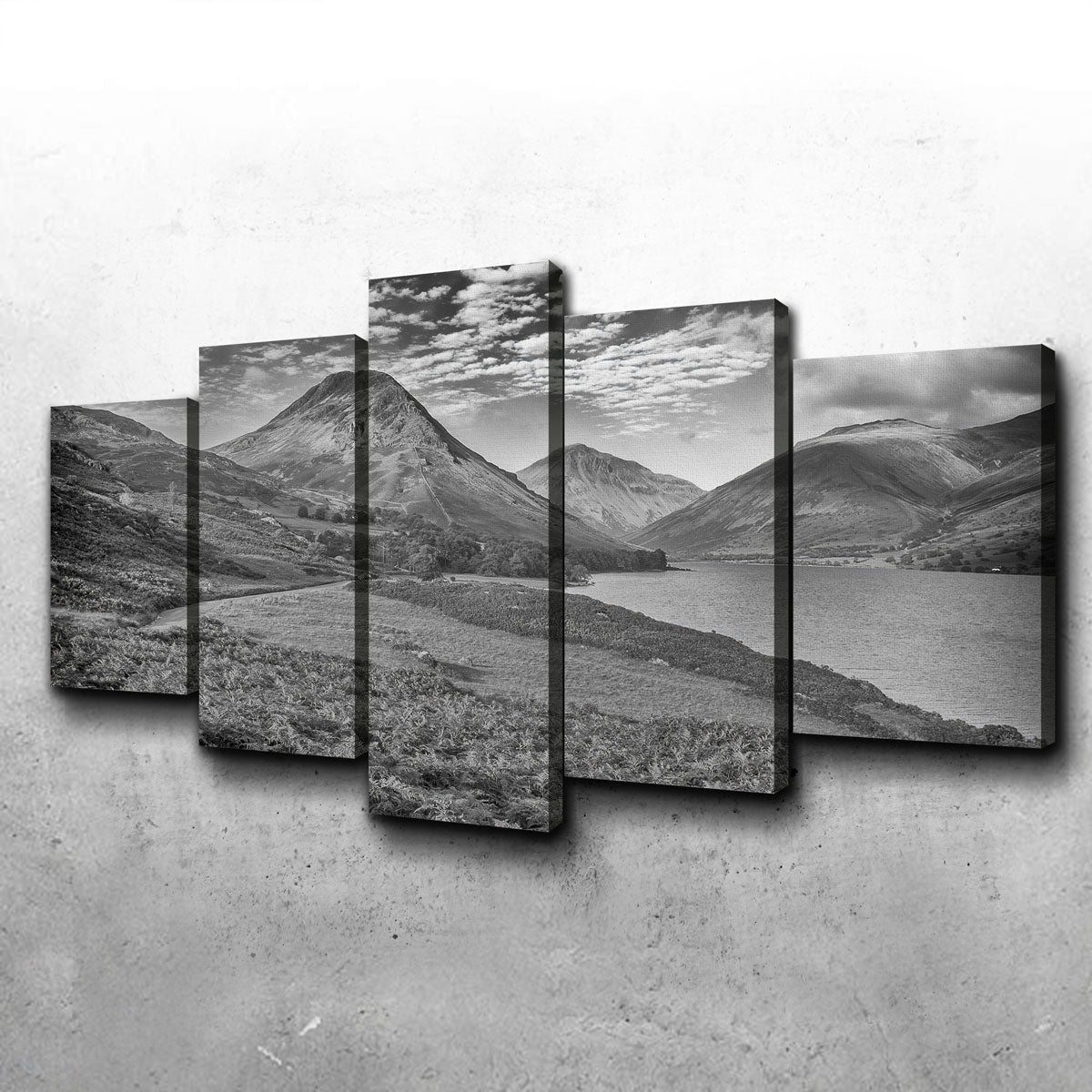 Stunning Grey Peaks Wall Art by Mike Cotton