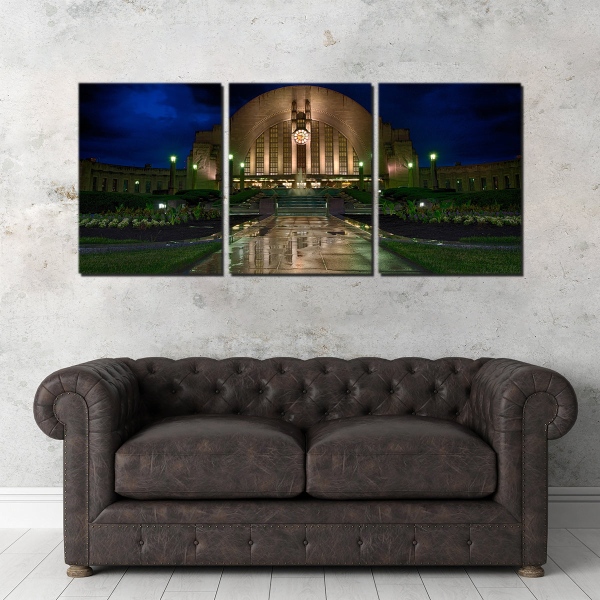 Stunning Cincinnati Union Terminal Reflection Wall Art for Home Decor
