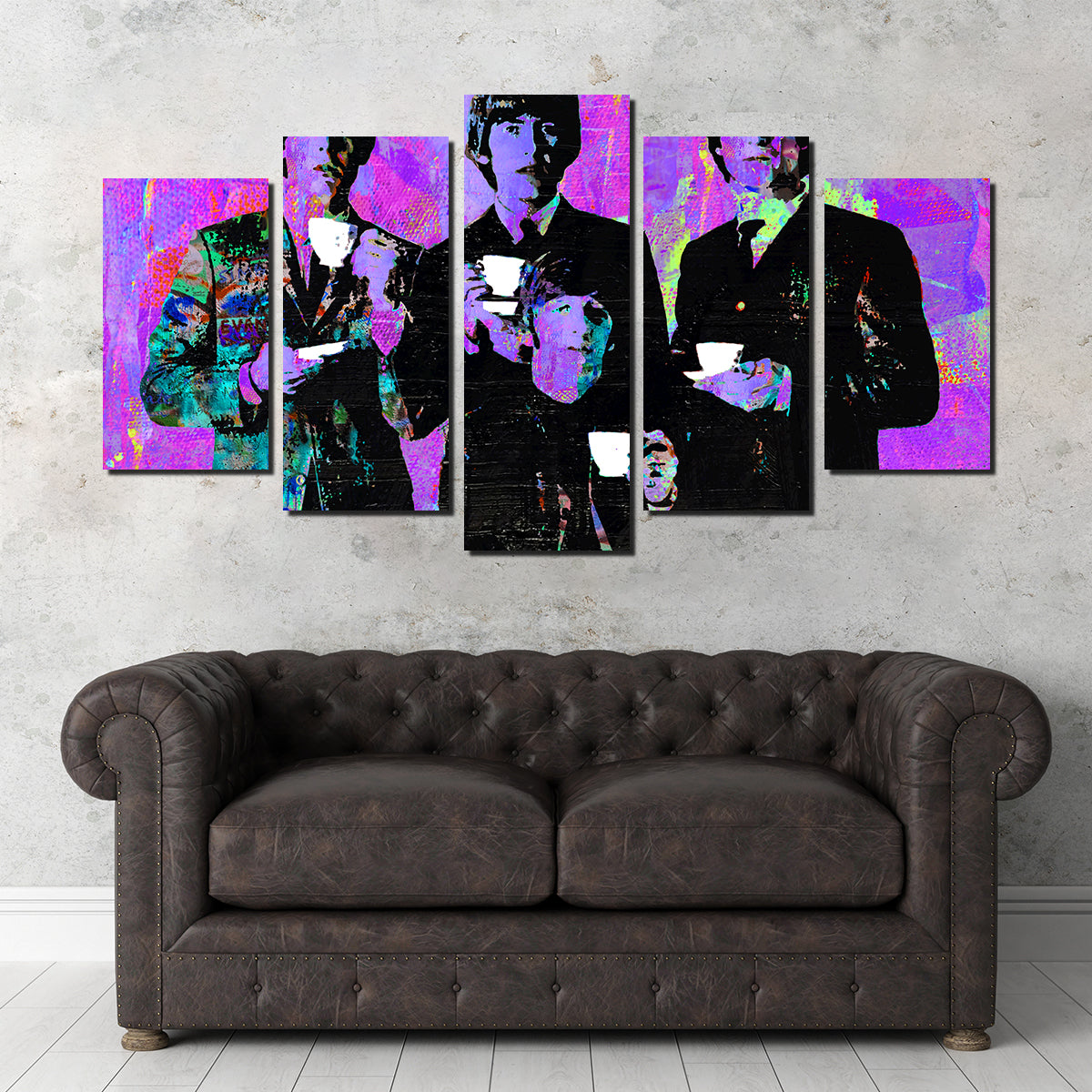 The Beatles Tea Time Inspired Wall Art - A Must - Have for Music Lovers