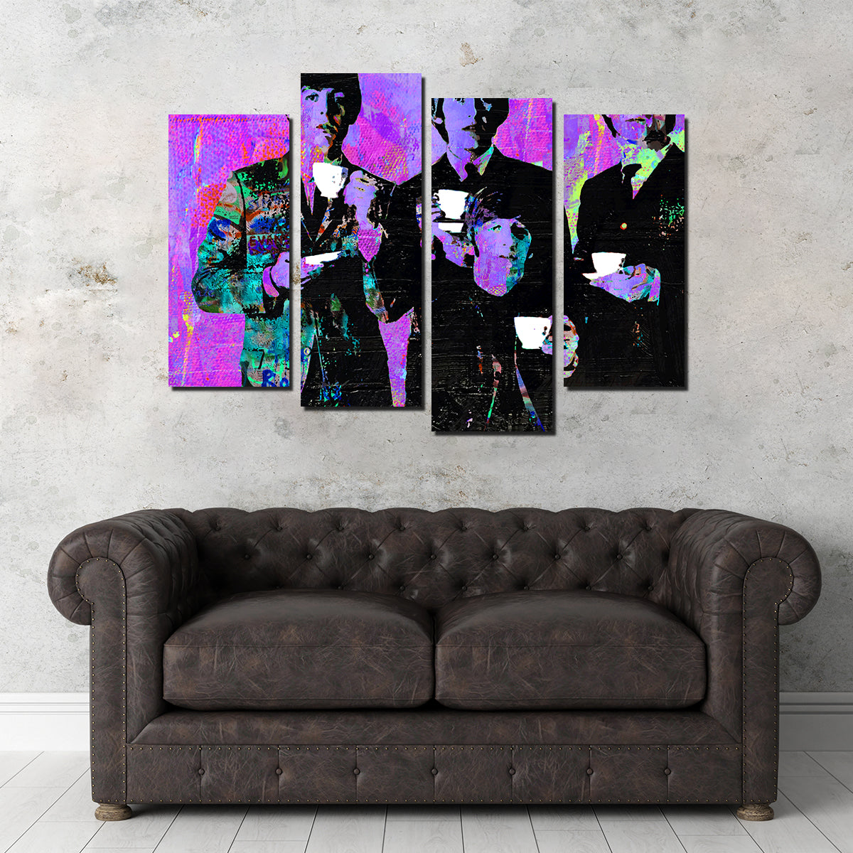 The Beatles Tea Time Inspired Wall Art - A Must - Have for Music Lovers
