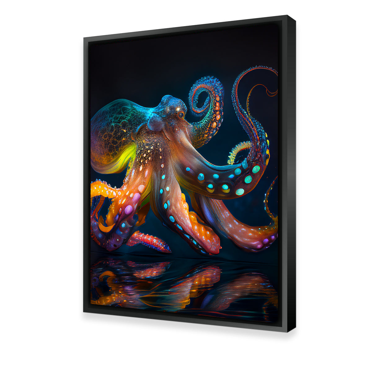 Eye - Catching Glowing Octopus Wall Art for Home Decor