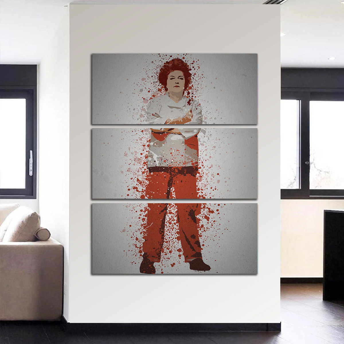 Vibrant Red Wall Art by TM Creative Design