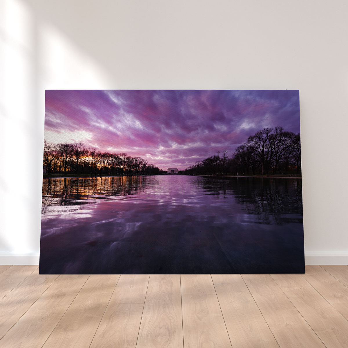 Exquisite Reflecting Pool Wall Art by Dennis Maida