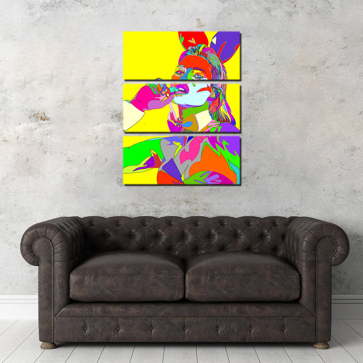 Eye - catching Abstract Kate Moss Wall Art for Home Decor