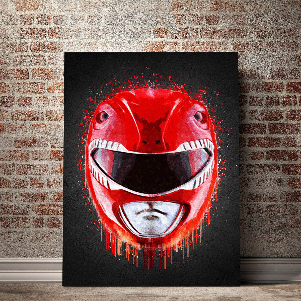 Stunning Red Ranger Portrait Wall Art by Gab Fernando