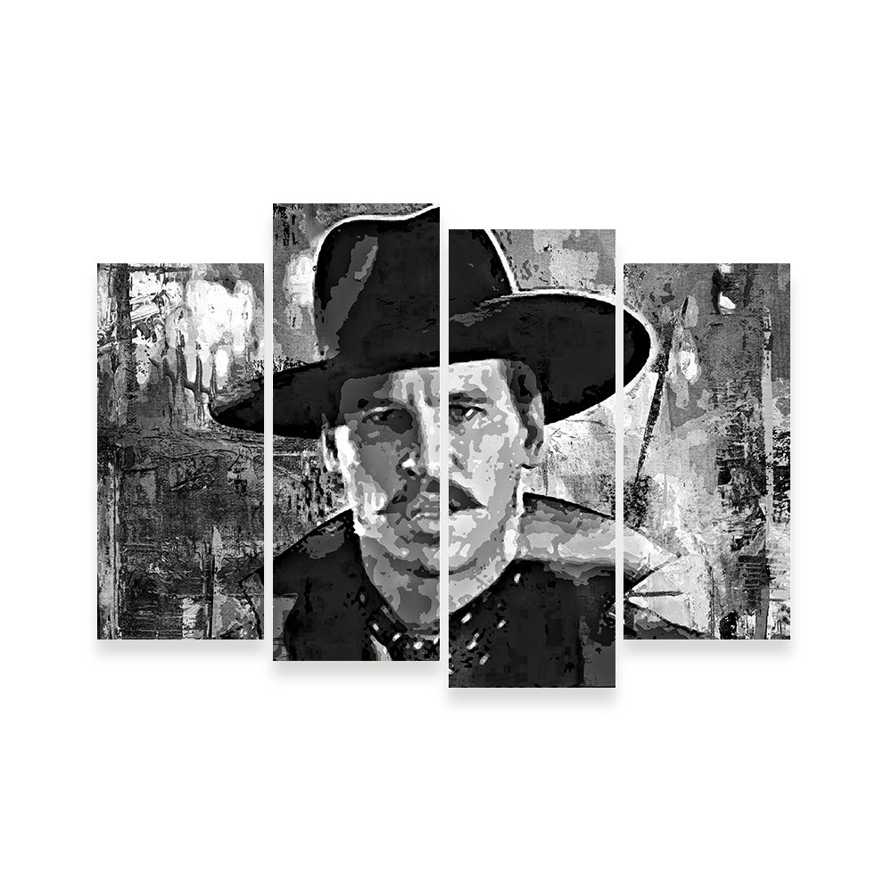 Stunning Doc Holliday Grayscale Wall Art for Home Decor