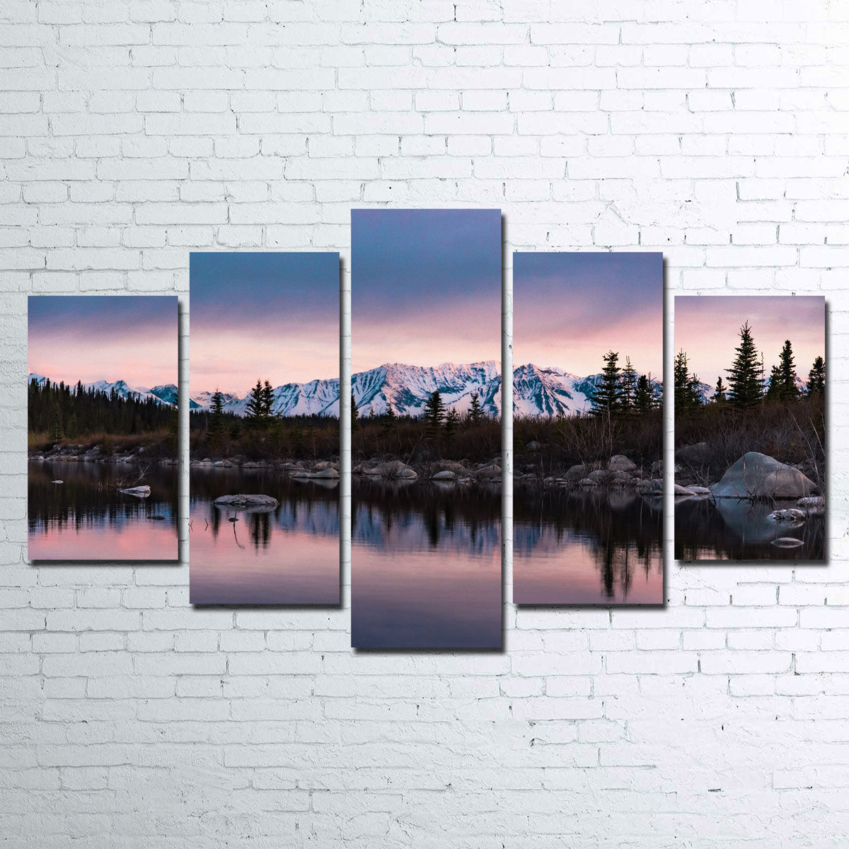 Stunning Purple Reflections Wall Art by Lucas Moore