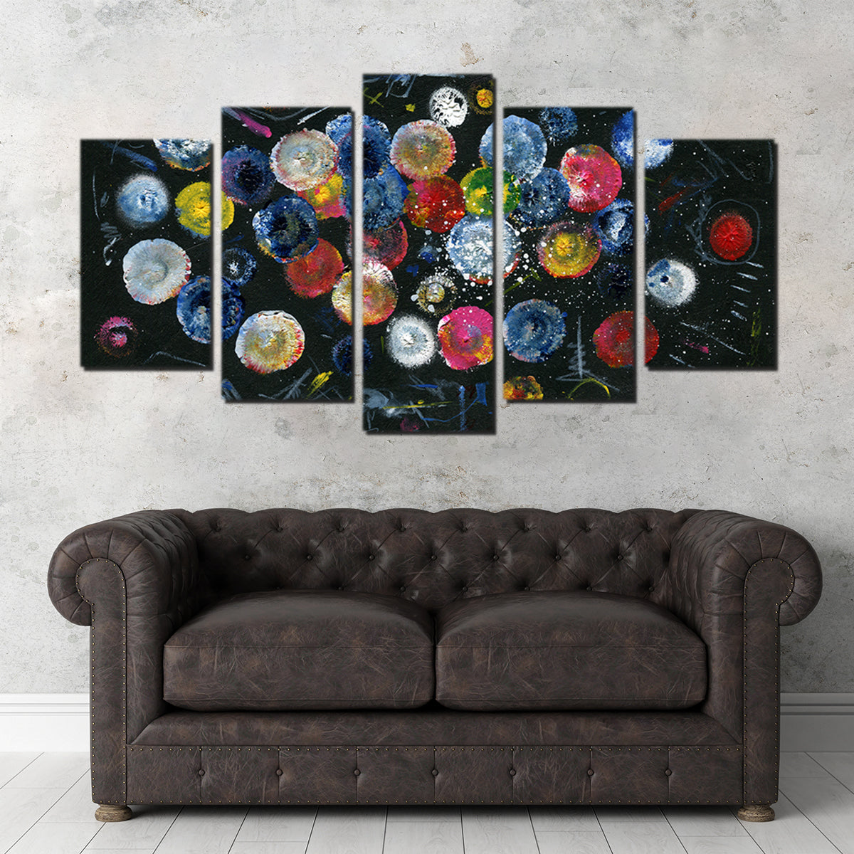 Stunning Circle Black Wall Art by Evgeny Vetrov