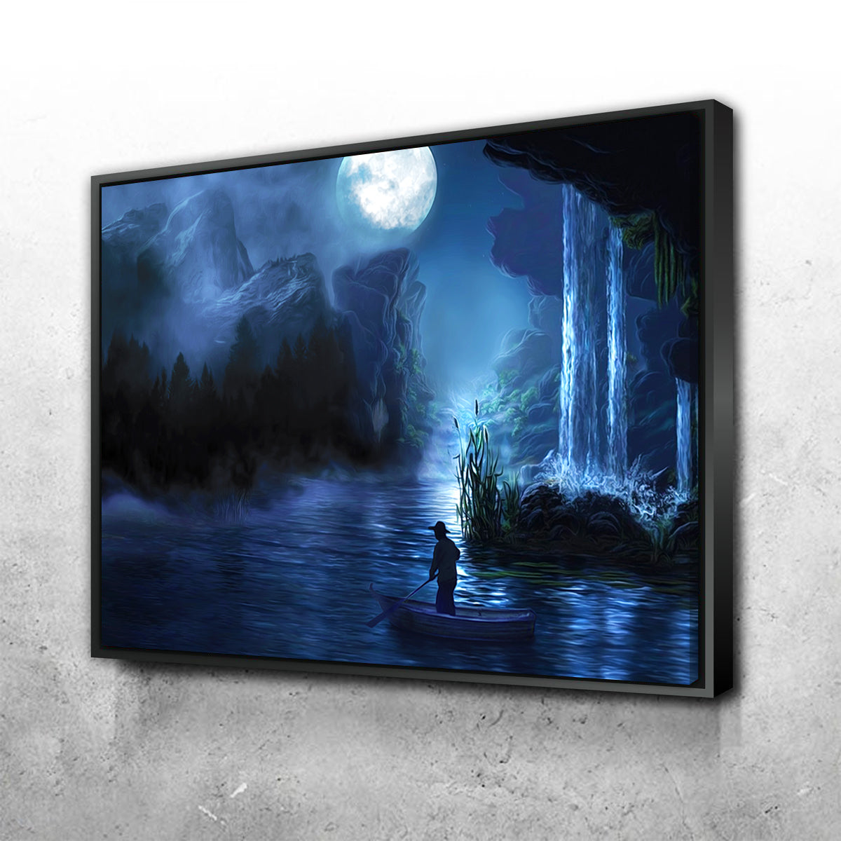 Stunning Paddle at Night Wall Art for Home Decor