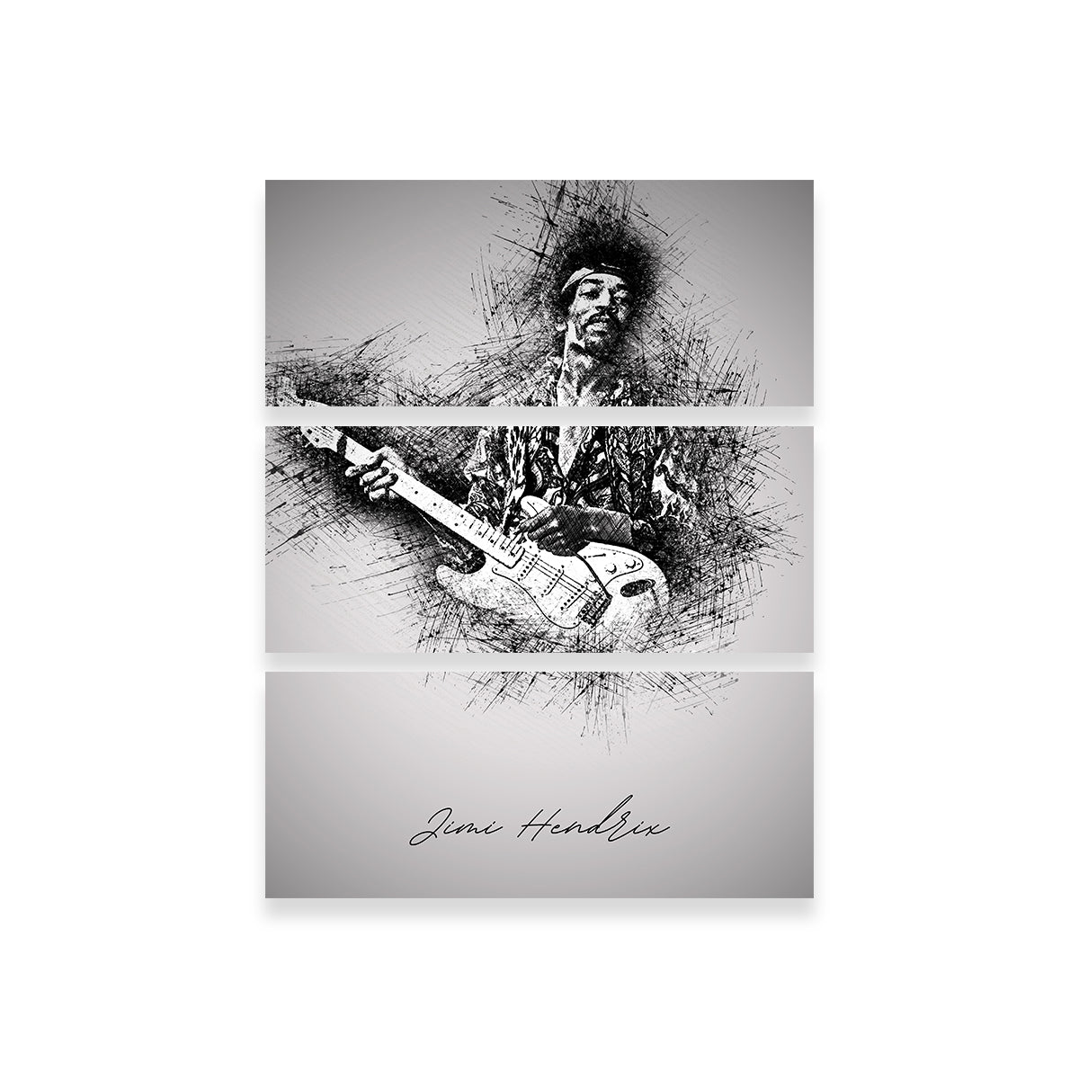 Stunning Jimi Hendrix Guitar Wall Art for Music Lovers