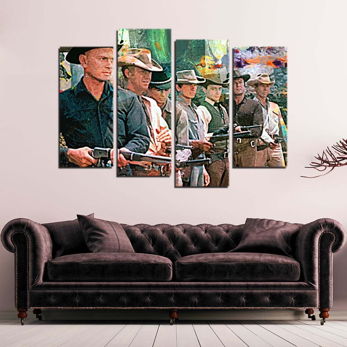 Stunning The Magnificent Seven Wall Art for Striking Home Decor