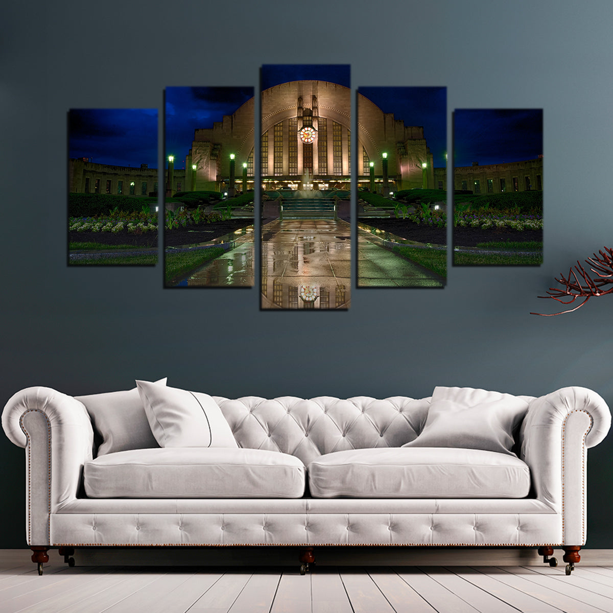 Stunning Cincinnati Union Terminal Reflection Wall Art for Home Decor