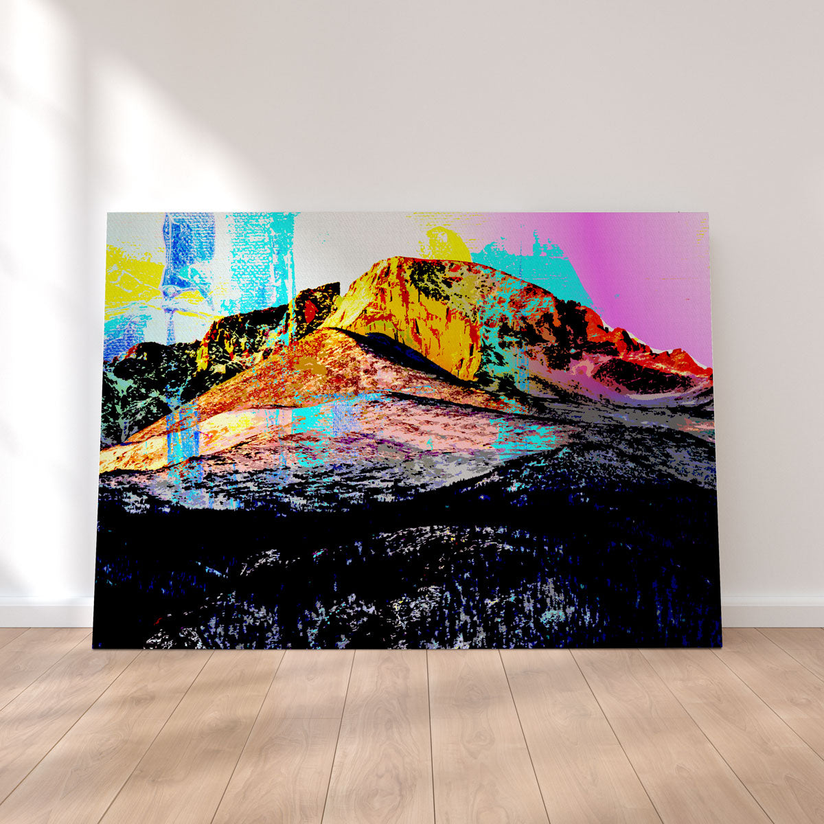 Stunning Abstract Longs Peak Wall Art for Home Decor