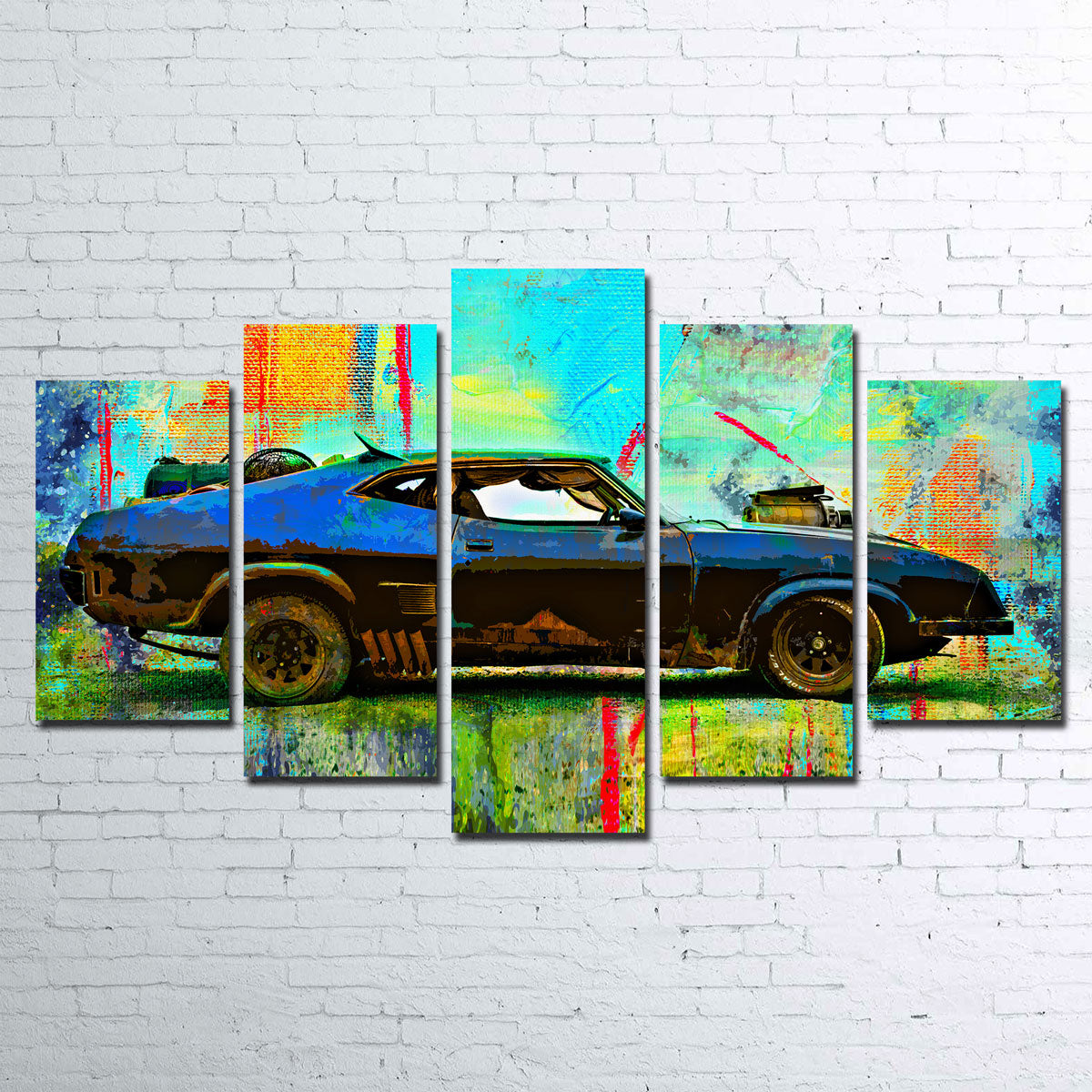 Unique Abstract Interceptor Wall Art for Home Decor
