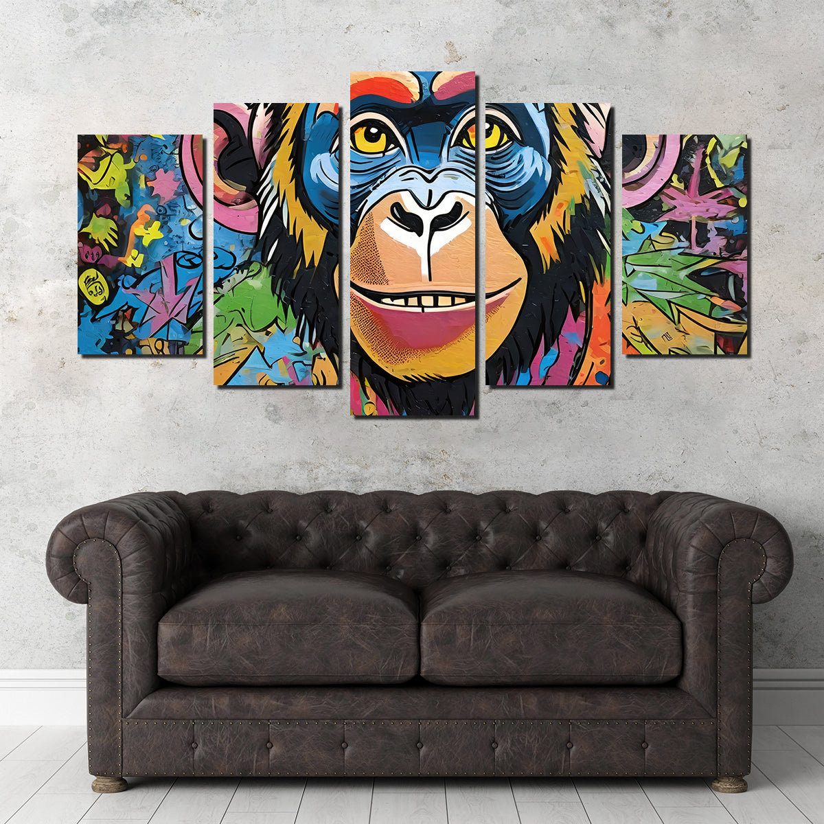 Chimp Graffiti Wall Art - Stunning Stephen Chambers Creation