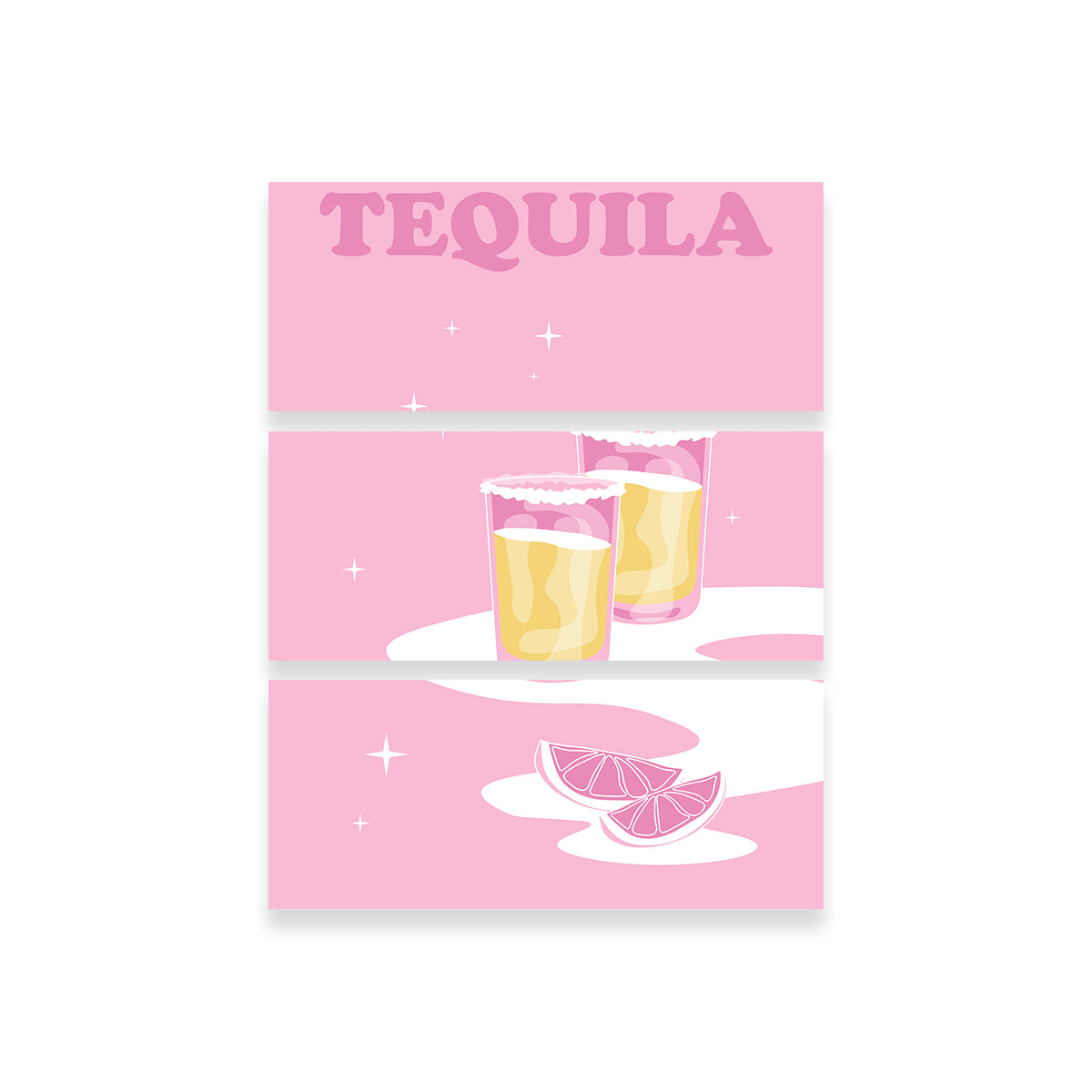 Exclusive Tequila For Two Wall Art by Groovy Vibe Studio