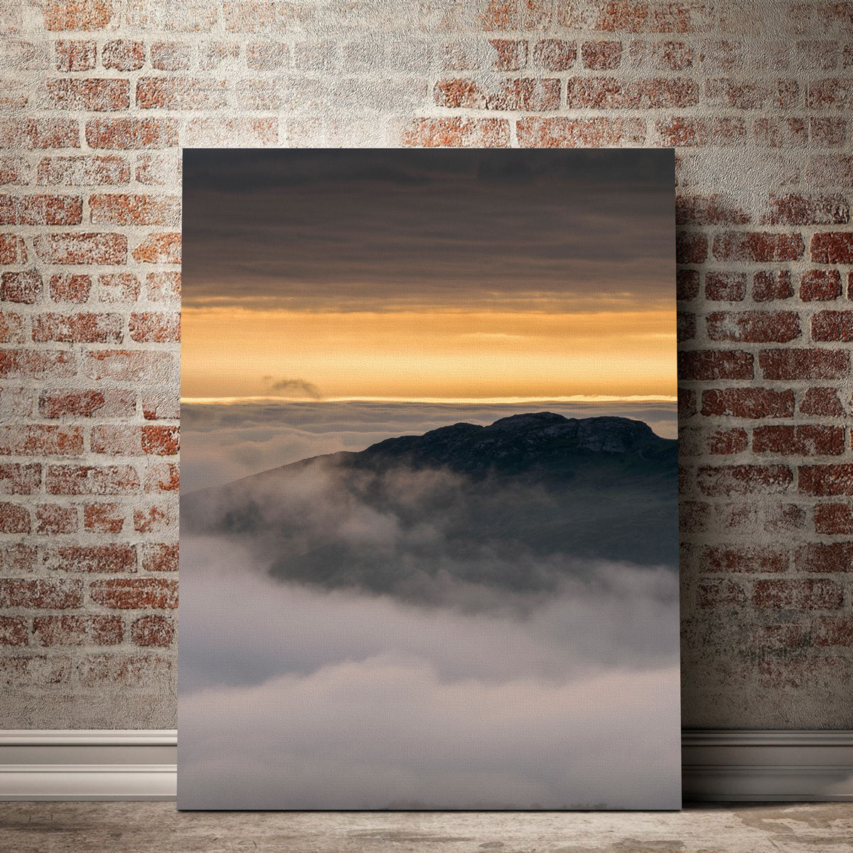 Exquisite Cloudy Peak Wall Art by Mike Cotton