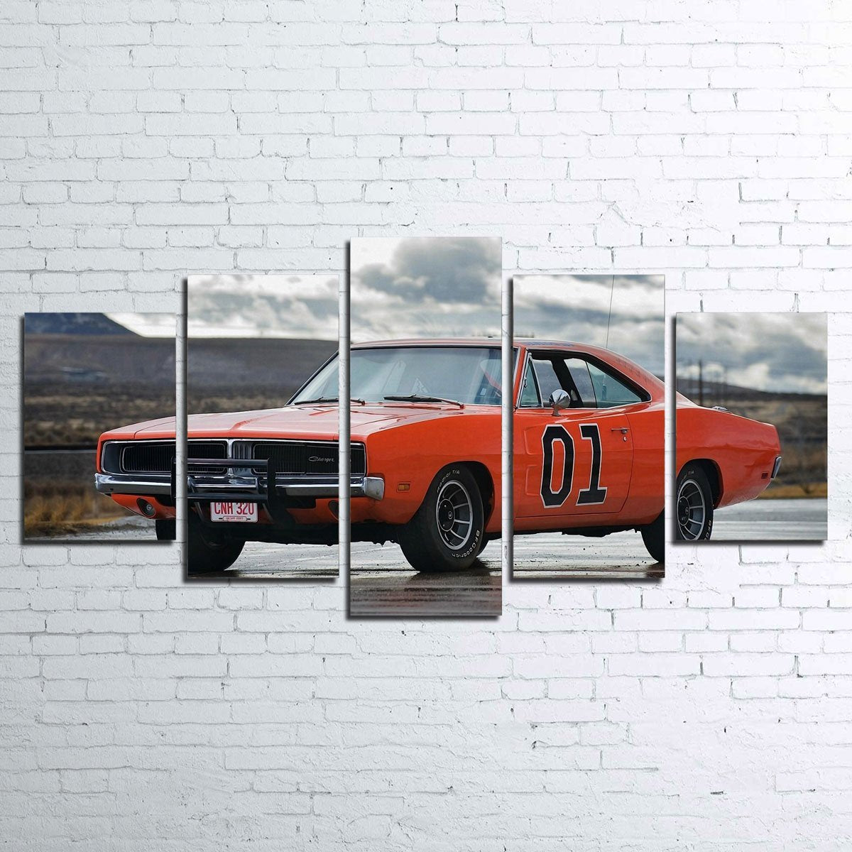 Stunning General Lee 5-piece Wall Art for Home Decor
