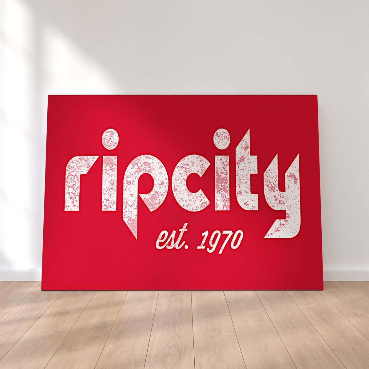 Rip City Premium Wall Art - Sustainable Pine Wood Framed