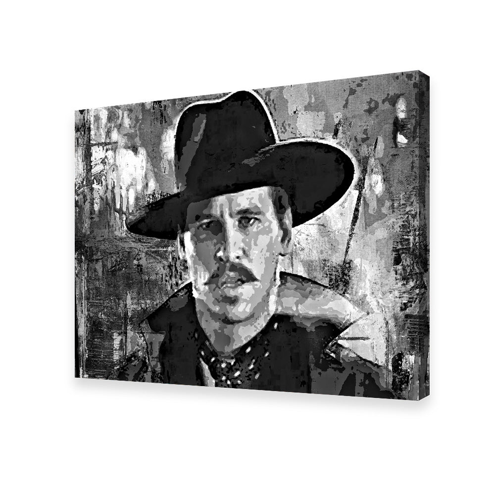 Stunning Doc Holliday Grayscale Wall Art for Home Decor