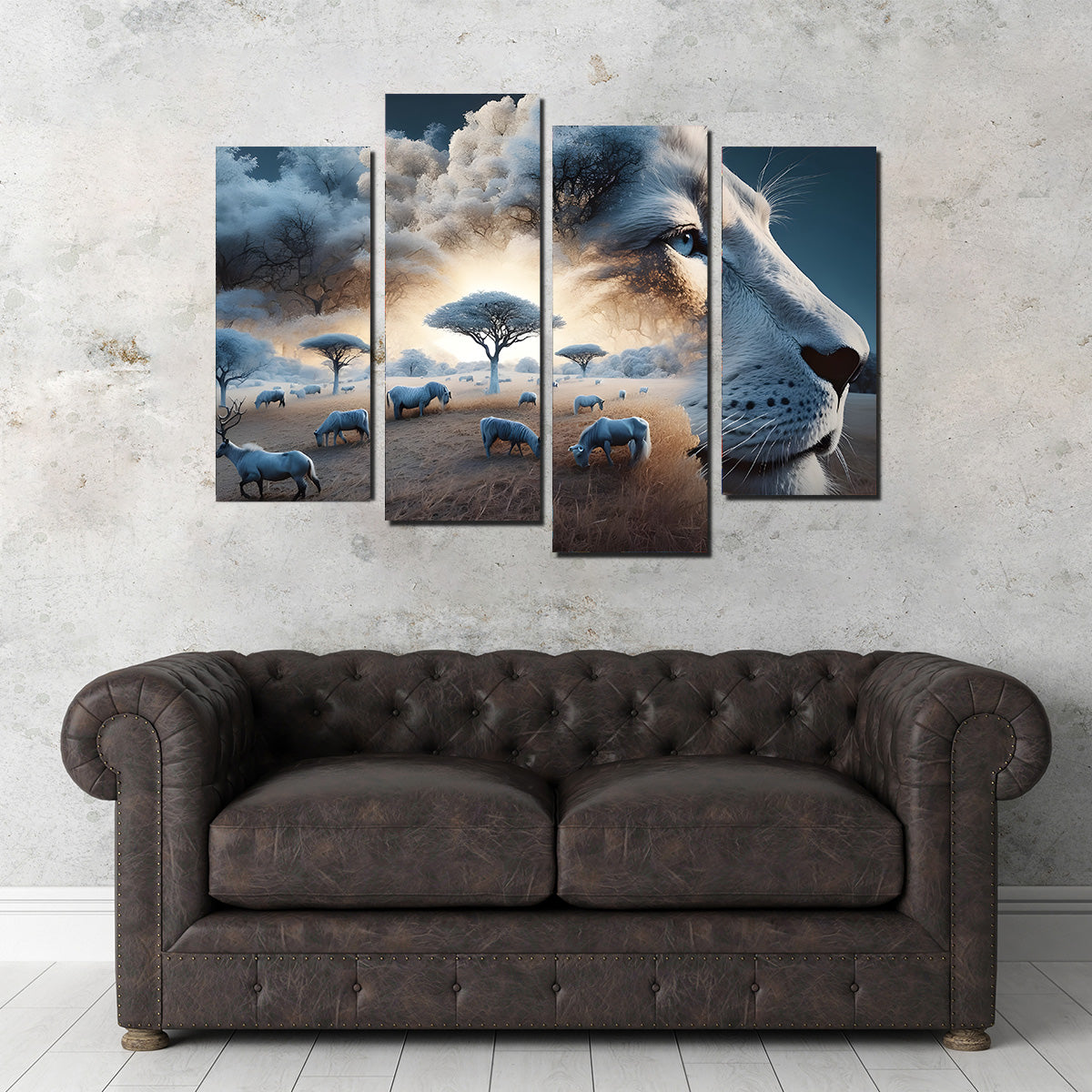 Roaring Majesty - Exquisite Handmade Canvas Prints