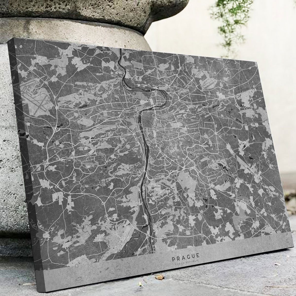 Stunning Prague Map 2 Wall Art for Your Home Decor