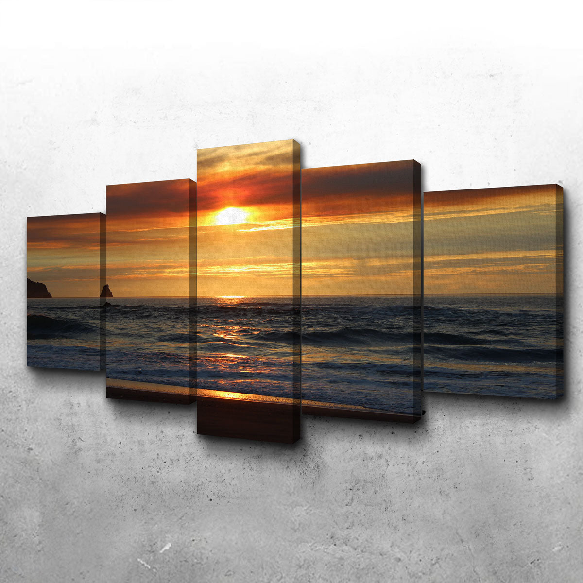 Breathtaking Oregon Coast Sunset Wall Art for Stunning Home Decor
